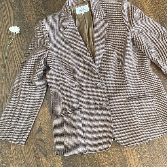 Vintage Houndstooth Blazer. Size 14. Classic Fashions Sold by Sears, Roebuck Co. - Picture 4 of 8